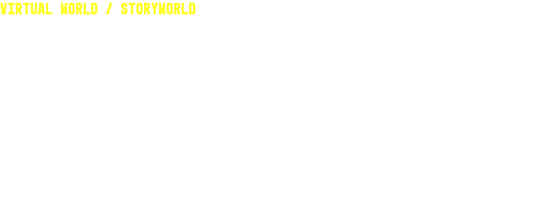 Virtual World / Storyworld A virtual world need not be digital, but need be fictional to the extent that it contains within it fictional agents, or avatars, who act in accordance with decisions made by real-world people (Unified Discourse Analysis, 2014).